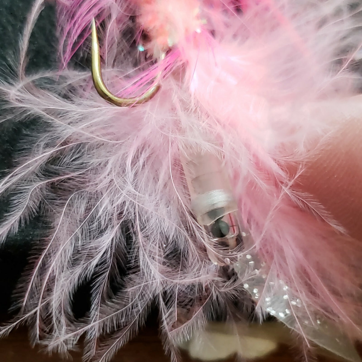 Fishing Flies Rattlebugger Pink Size 6 Artificial Lures - Custom Tied