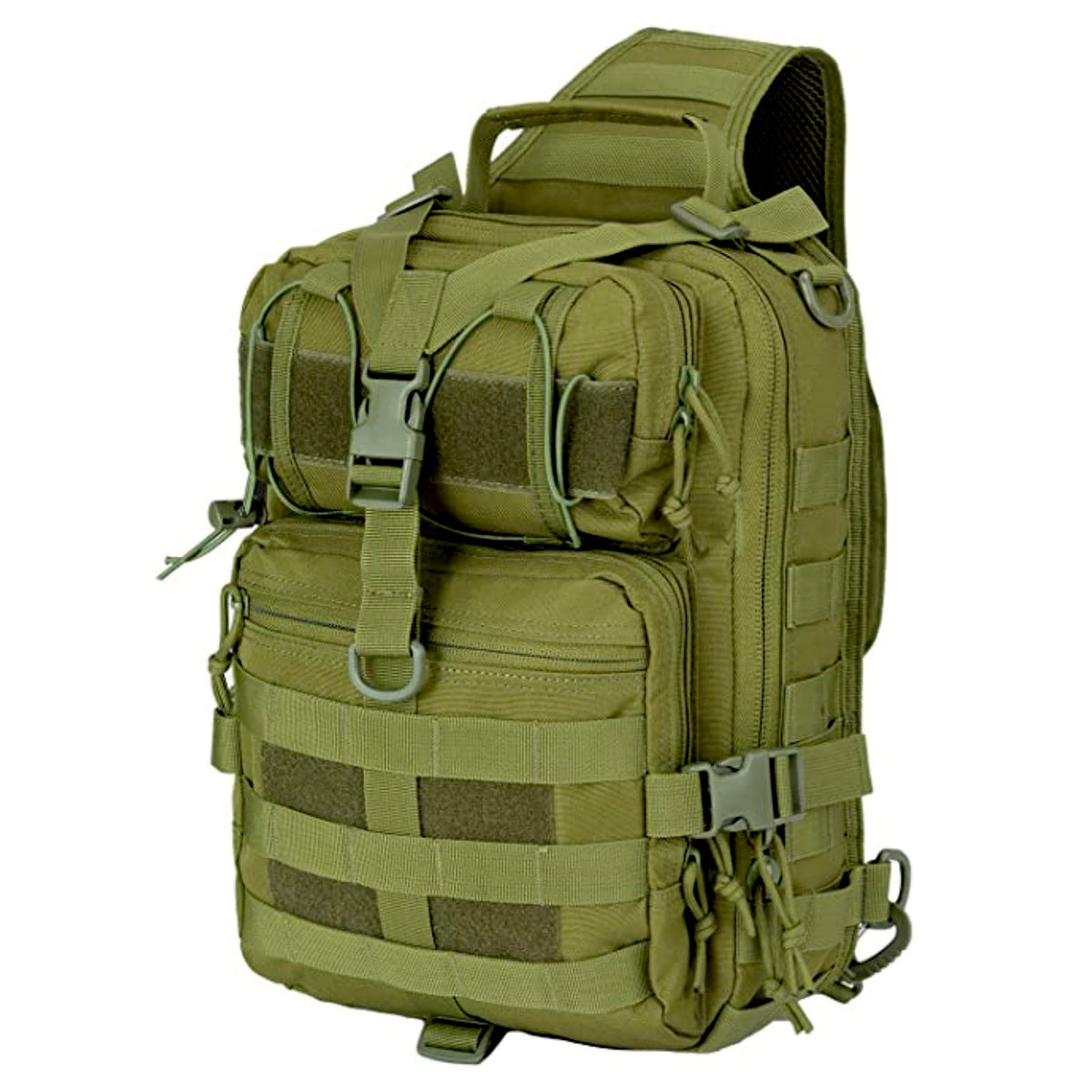 Tactical Military Sling Bag 15L with Molle Webbing and Adjustable Shoulder Strap