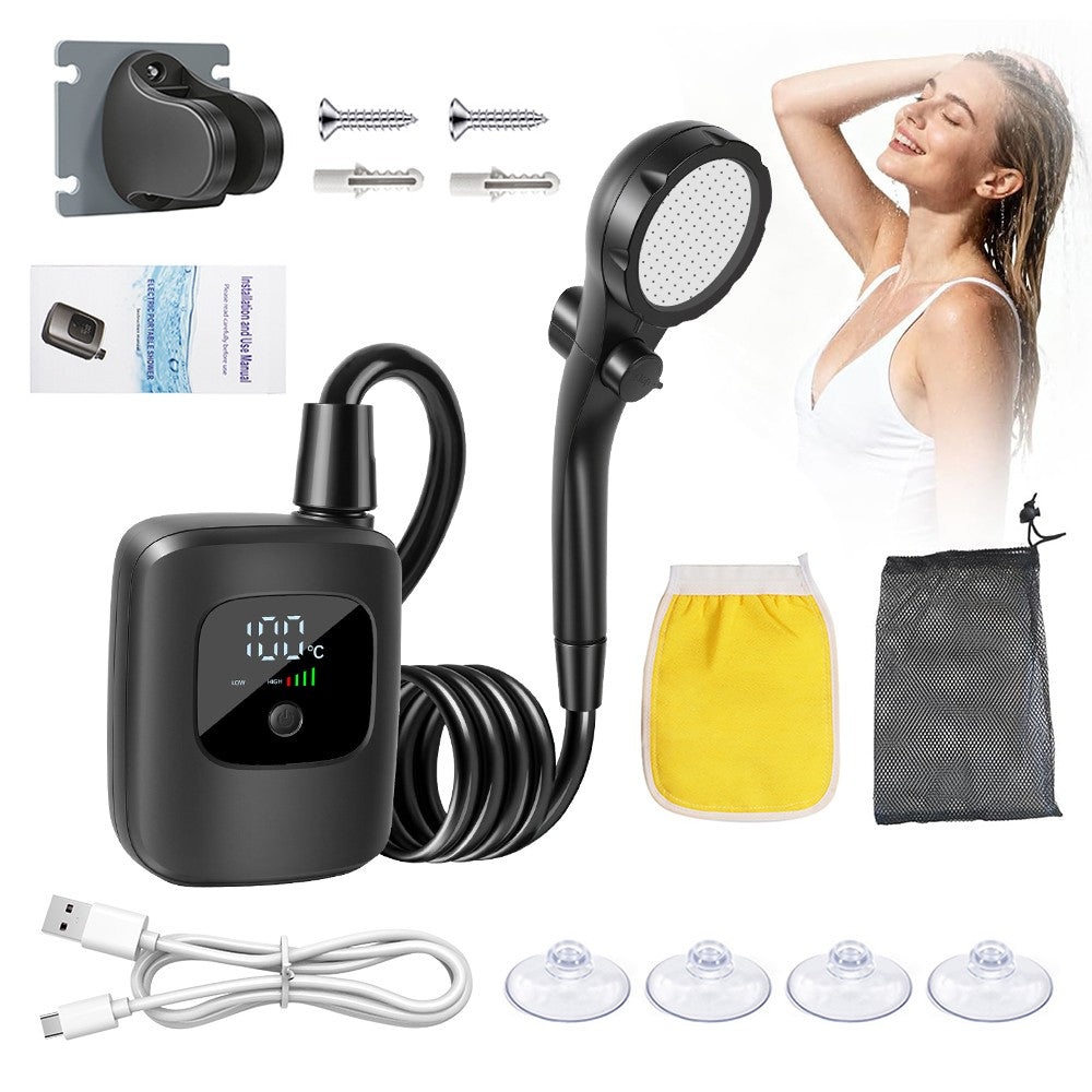 Portable Camping Shower Pump Kit for Outdoor Travel and Hiking