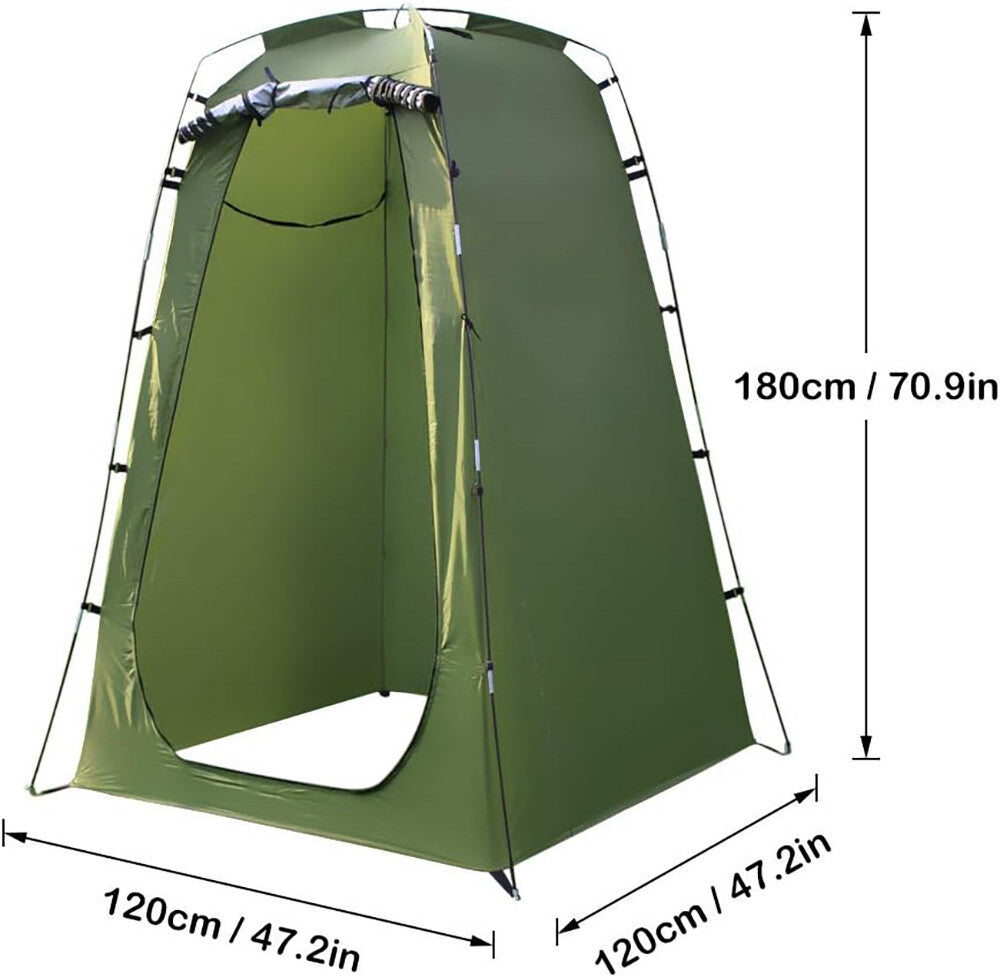 Portable Privacy Shower Tent & Folding Toilet for Outdoor Camping