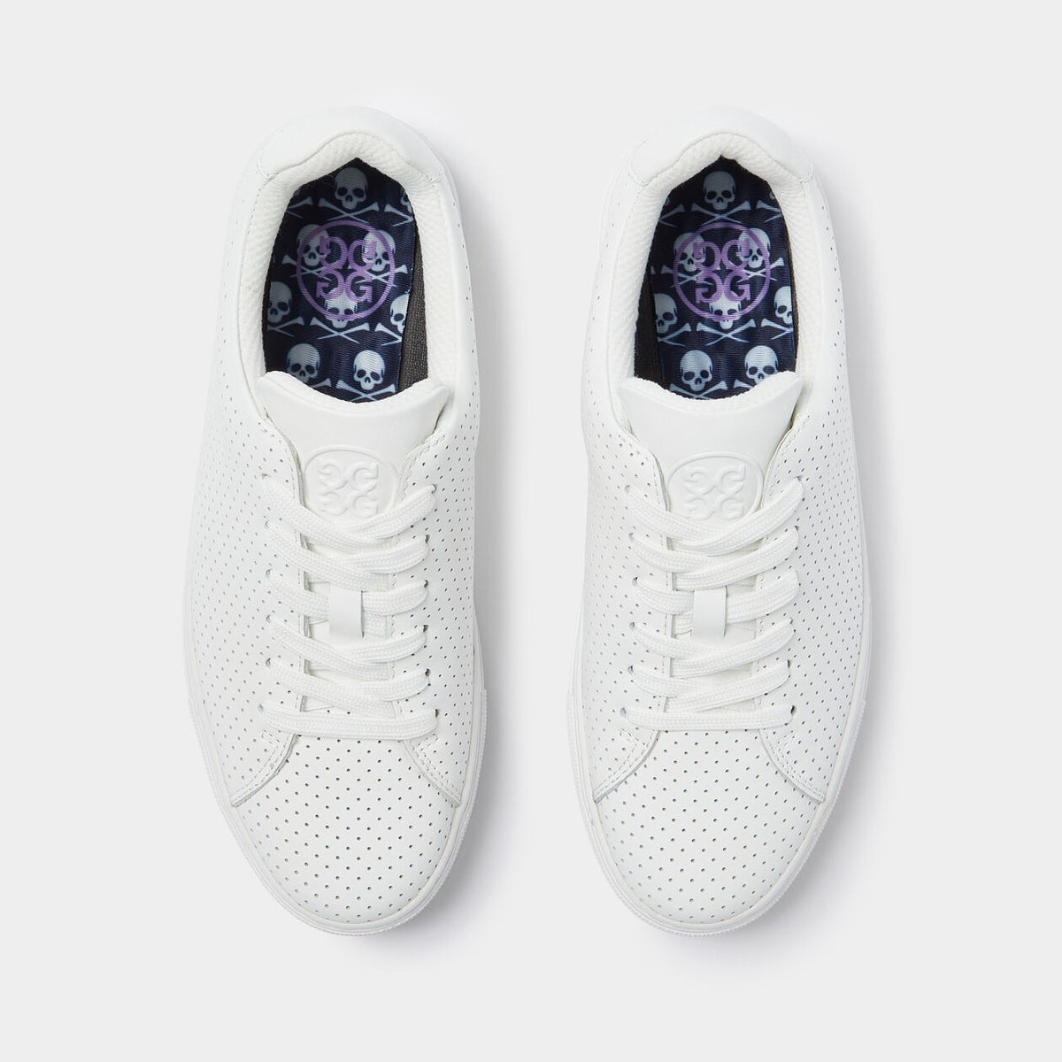 Women's Perforated Leather Golf Shoes Waterproof Street Style Footwear