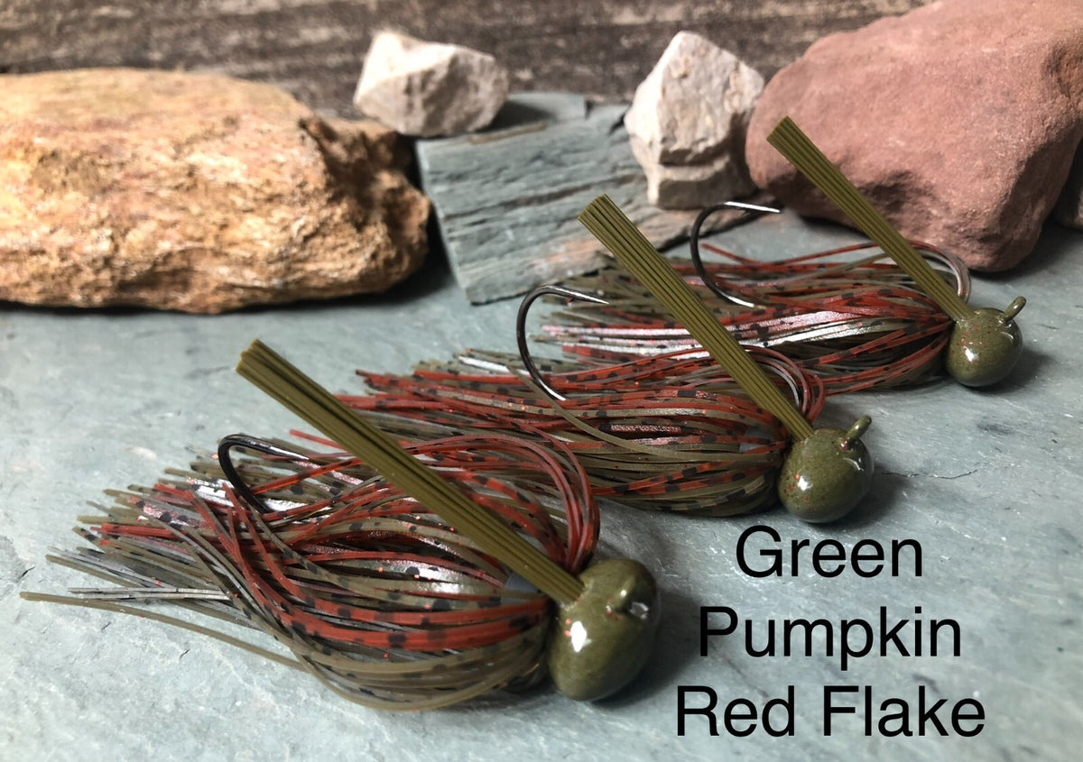 Bass Fishing Football Jigs Set - Multiple Colors & Weights