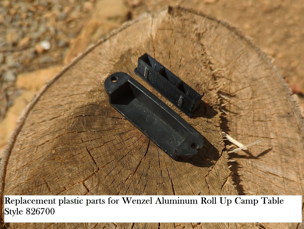 Camping Table Plastic Parts Kit for Wenzel 826700 - End Caps & Latch Brackets