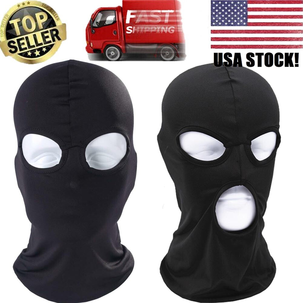 Full Face Mask Cover for Ski Cycling Outdoor Sports 2/3 Holes Balaclava
