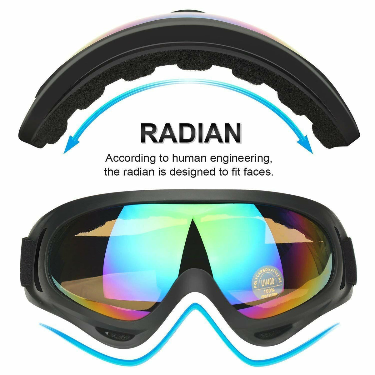 Winter Snow Sports Goggles Ski Snowmobile Snowboard Eyewear Unisex