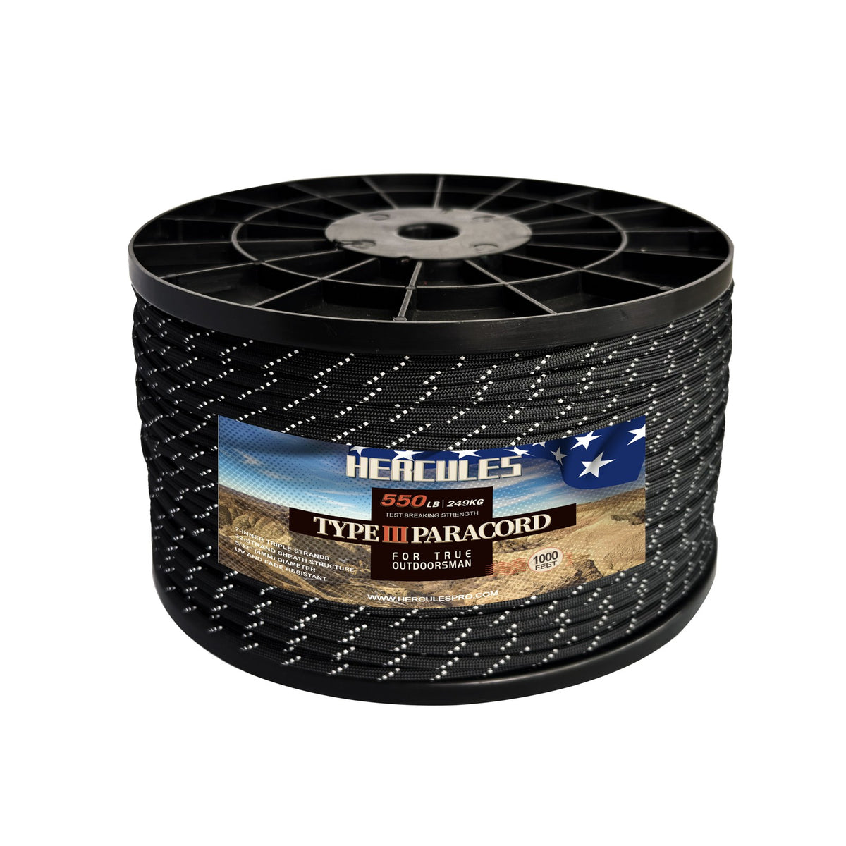 Heavy Duty Paracord 550 Rope for Camping Hiking Survival Tying & Crafting
