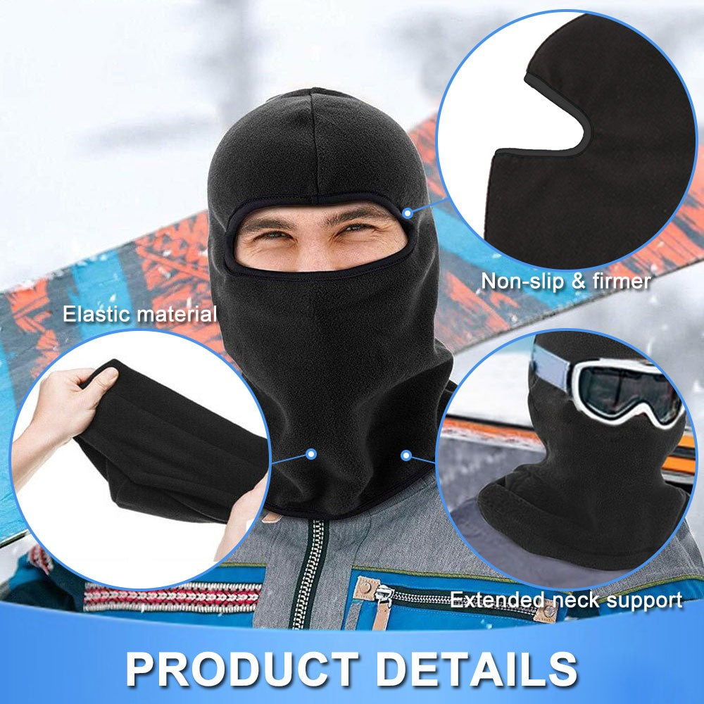 Winter Balaclava Ski Mask Full Face Fleece Neck Windproof Warm for Cold Weather