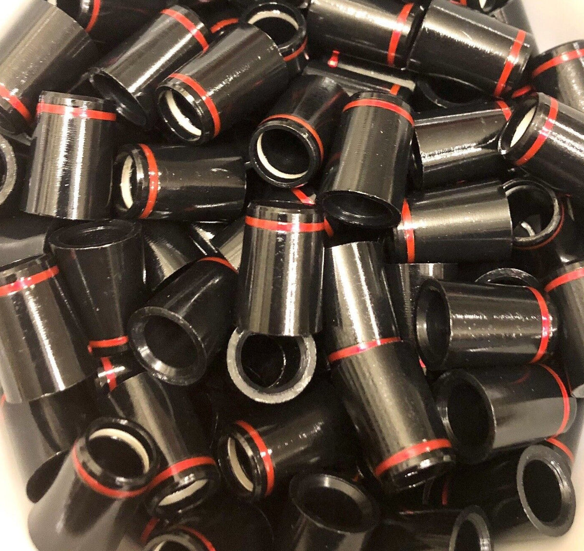 Golf Iron Ferrules Black with Red Ring 0.75" - Multiple Sizes