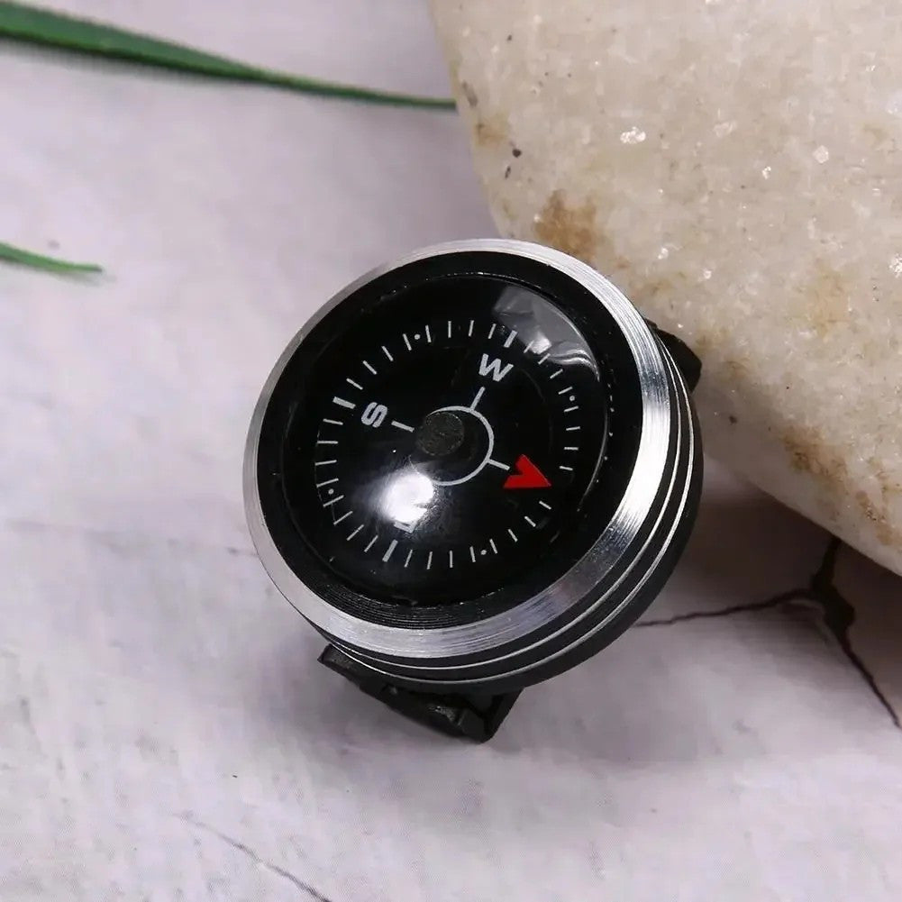Outdoor Survival Watch Strap 25mm Slide-On Compass Gift