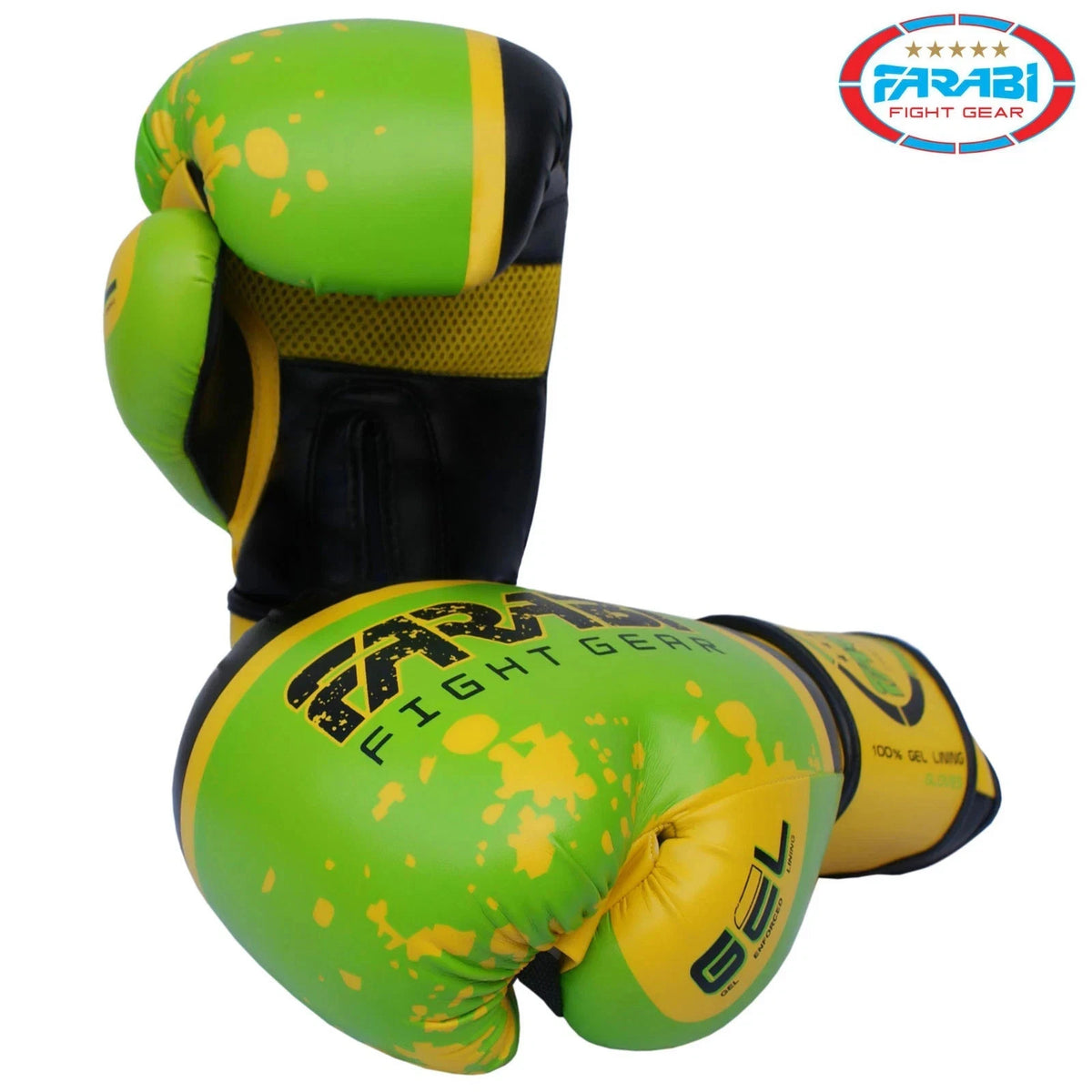 Leather Boxing Gloves Gel Padding Training Sparring MMA Gloves 10-16oz