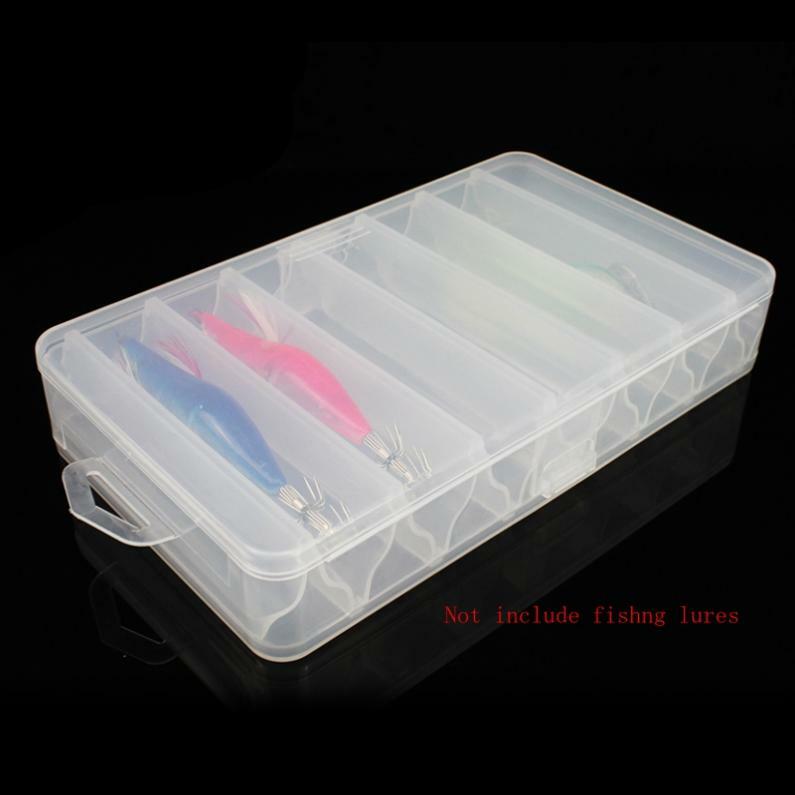 Double Side Fishing Tackle Box with 14 Compartments for Lures and Hooks