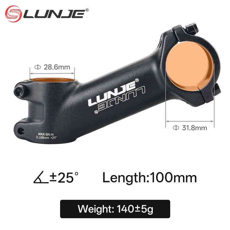 Ultralight MTB Bike Stem 10°-35° Angles for 31.8mm Handlebar, 60-110mm Lengths