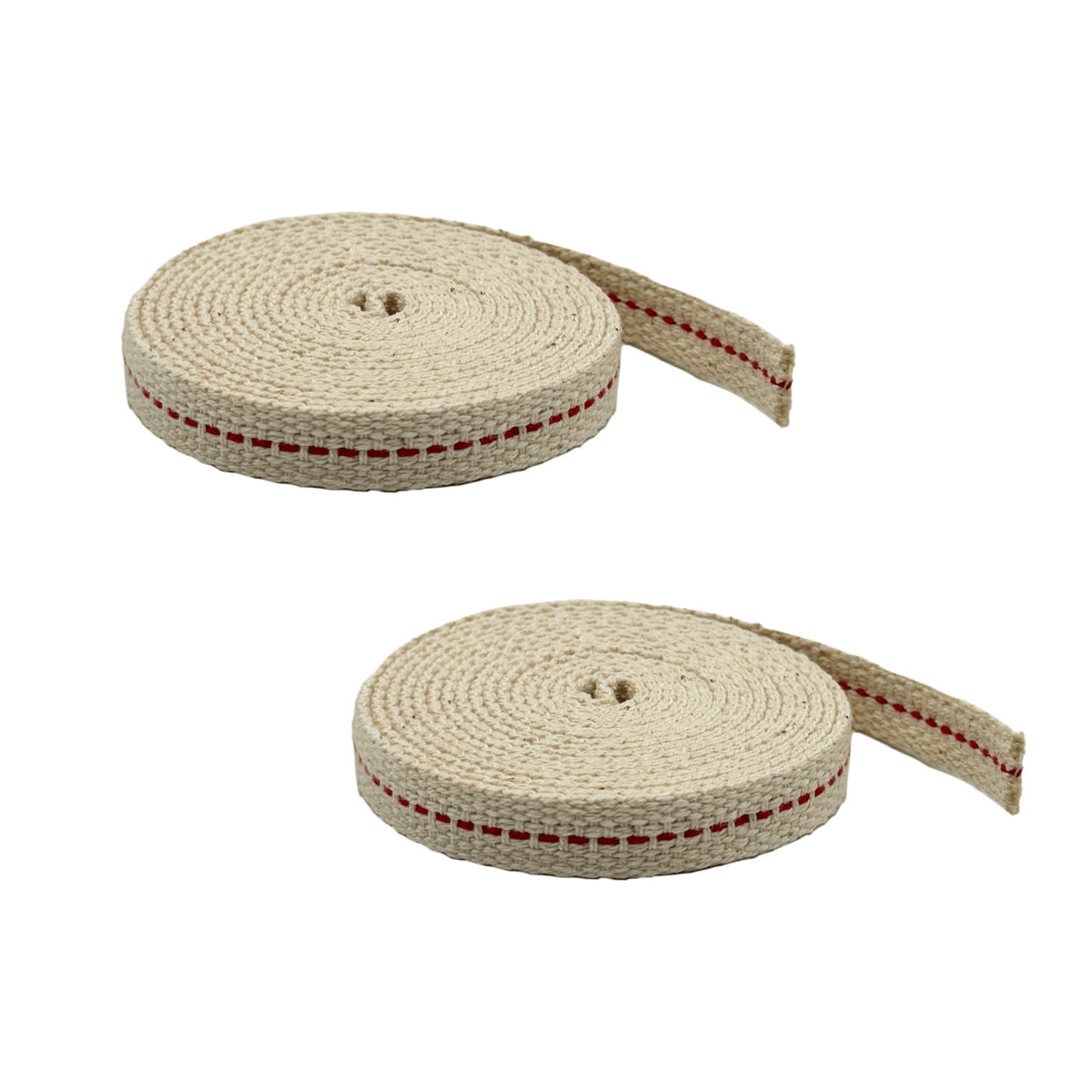 Cotton Wick for Oil Lanterns 3/8 Inch 6 Feet 2 Pack - Indoor Outdoor Use