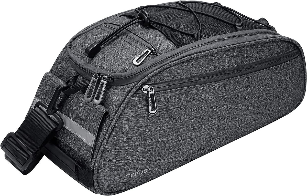 Waterproof Bicycle Rack Bag with Large Capacity and Reflective Strip - Rear Seat Pouch for Cycling