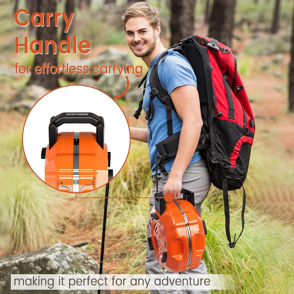 Portable 2 Burner Propane Camping Stove with 20,000 BTU Foldable Design