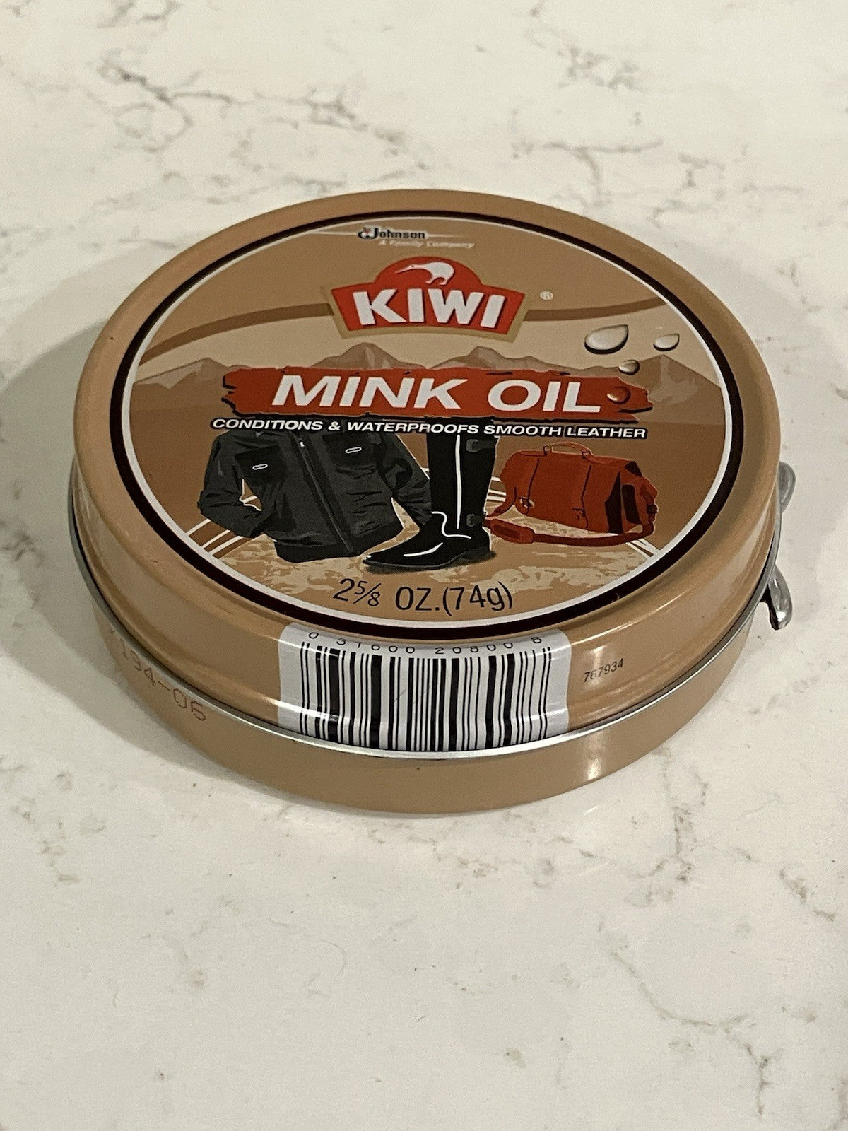 Kiwi Mink Oil Leather Conditioner & Waterproofer 2.625 Oz Outdoor Use