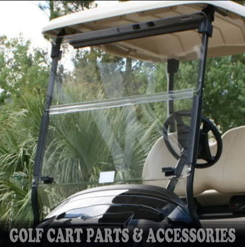 Golf Cart Windshield - Clear Acrylic Fit for Club Car Precedent 2004-UP