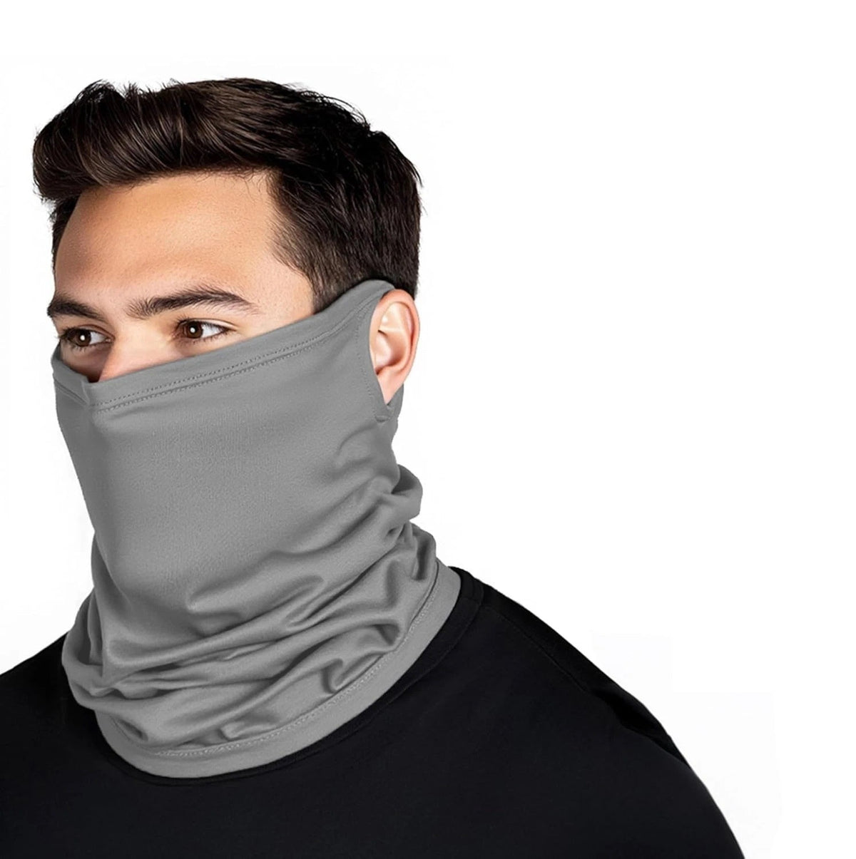 UV Protection Cooling Neck Gaiter Face Mask Scarf with Ear Loop