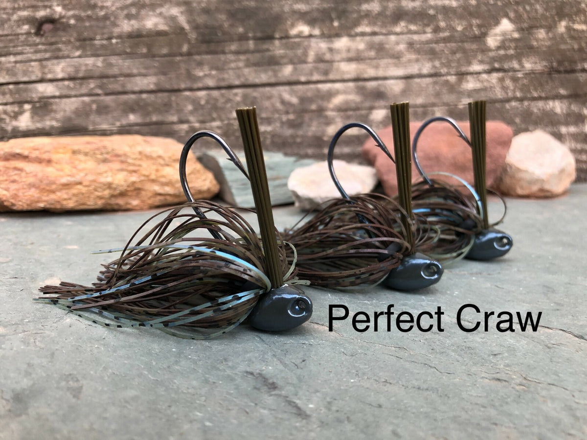 Bass Fishing Jigs Set - Weedless Flipping Jigs for Heavy Cover, Multiple Colors & Weights