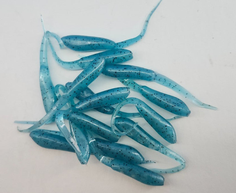 Moon Glow Crappie Jigs - Shad Baits, 15 Count Fishing Lures