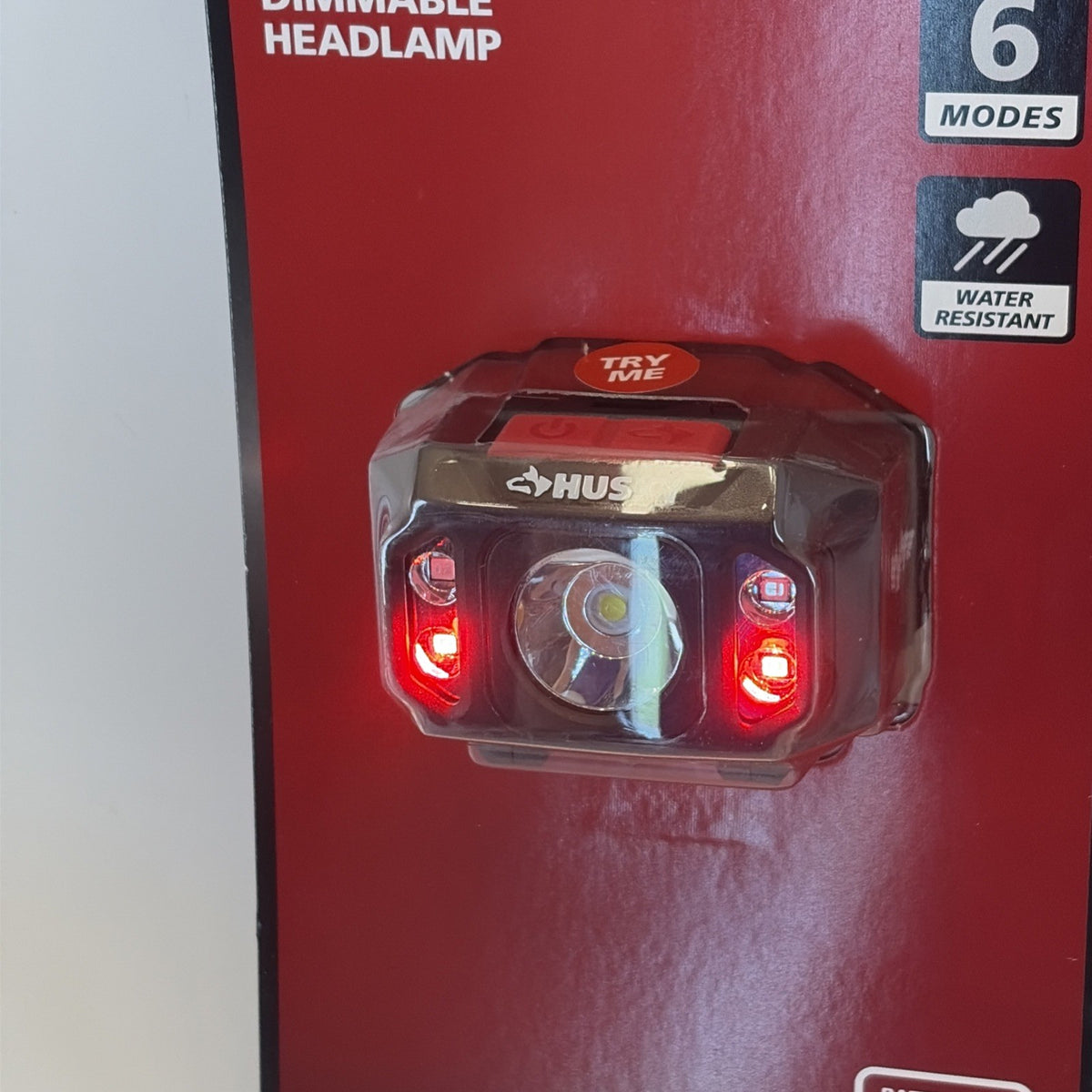 2 Pack Compact Headlamps with Dimmable 550 Lumens, Multi Color & Batteries Included