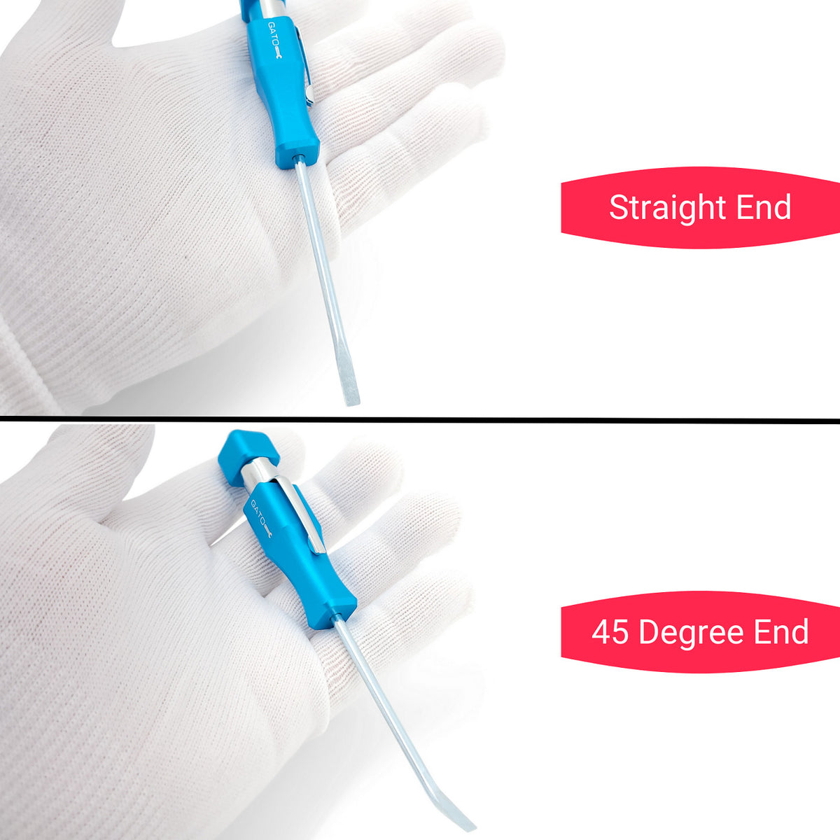 Mini Pry Bar Tool with Clip and Magnet - Pocket Screwdriver Set