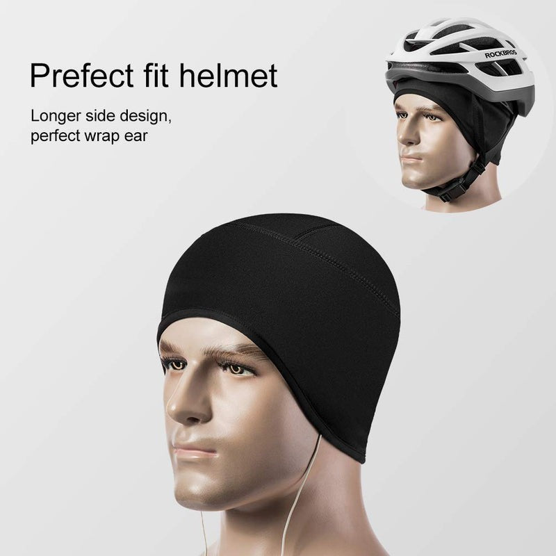 Thermal Cycling Skull Cap Hat for Men Women Moisture-Wicking Helmet Liner