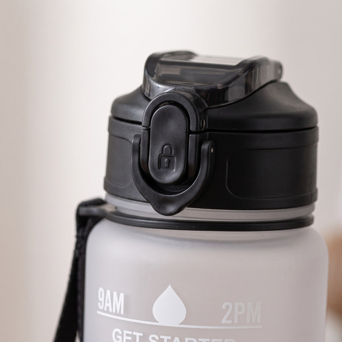 1L Motivational Water Bottle with Time Marker and Straw - BPA Free Tritan, Green Pink Gradient