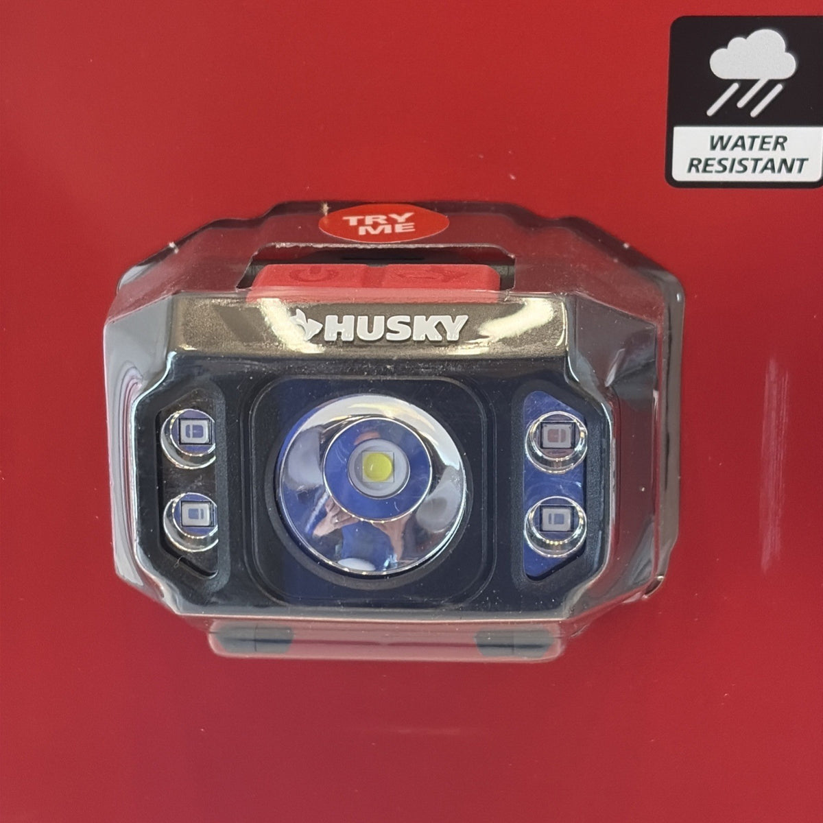 2 Pack Compact Headlamps with Dimmable 550 Lumens, Multi Color & Batteries Included