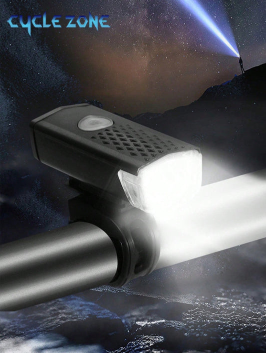 USB Rechargeable Bike Headlight - Super Bright, Weather-Resistant for Night Riding