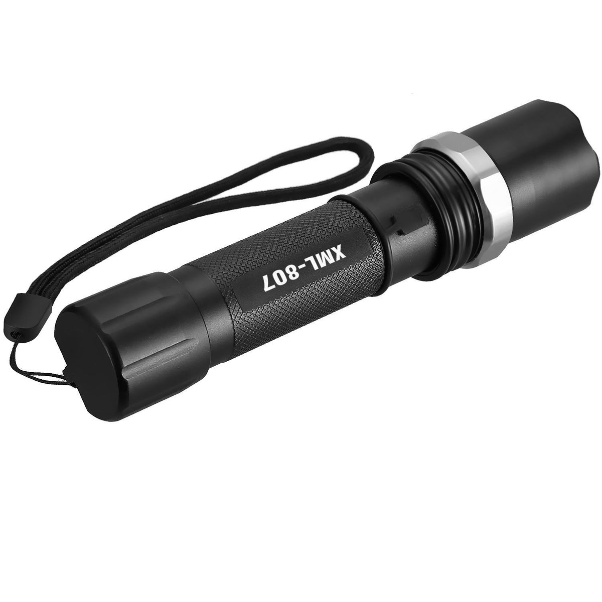 High Brightness LED Tactical Flashlight with Zoom Adjustable Focus