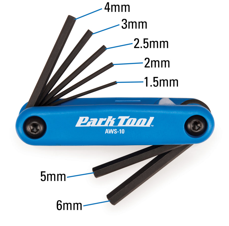 Bike Hex Wrench Set Folding Allen Keys 1.5-6mm Multi-Tool for Cycling