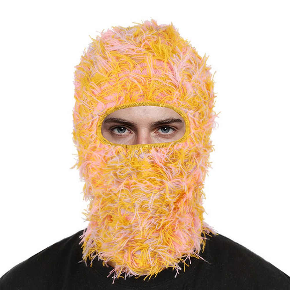 Distressed Full Face Ski Mask Balaclava for Winter Sports and Cosplay