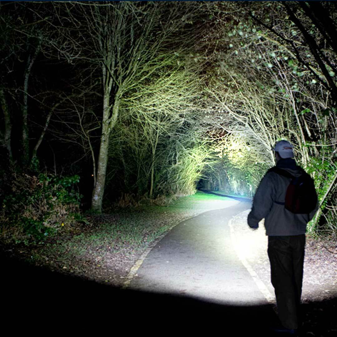 LED Tactical Flashlight with 5 Modes & Adjustable Zoom - Durable Aluminum