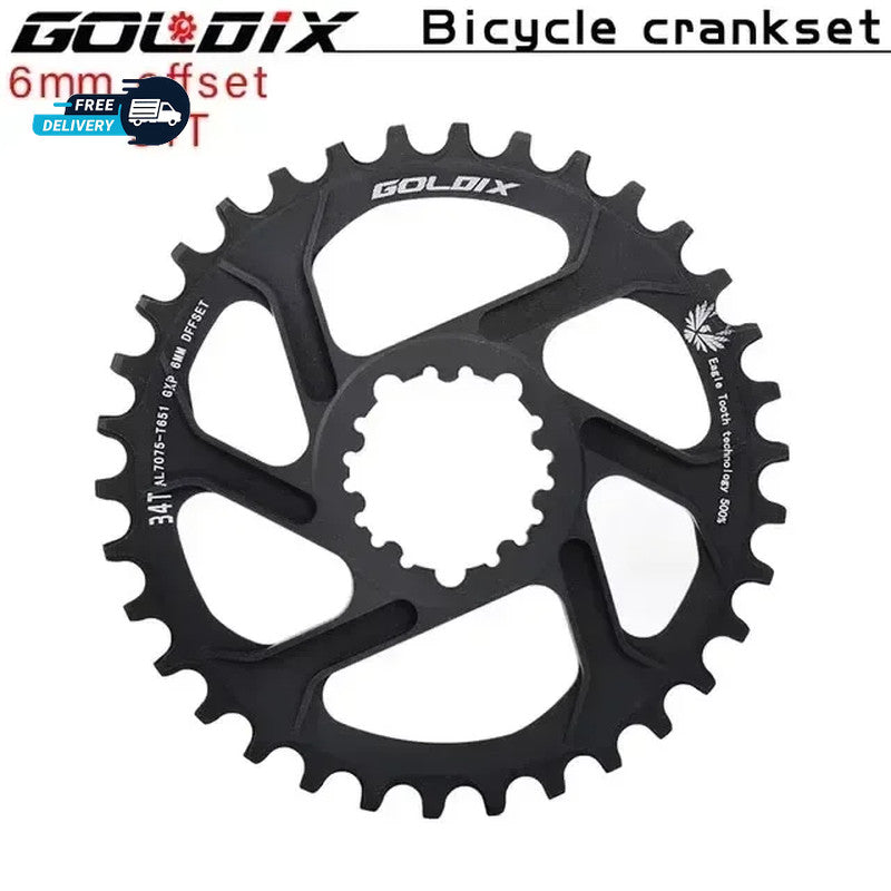 MTB Chainring 30T-38T Direct Mount 3 Bolt Offset 0-6mm for 9-12 Speed Bikes