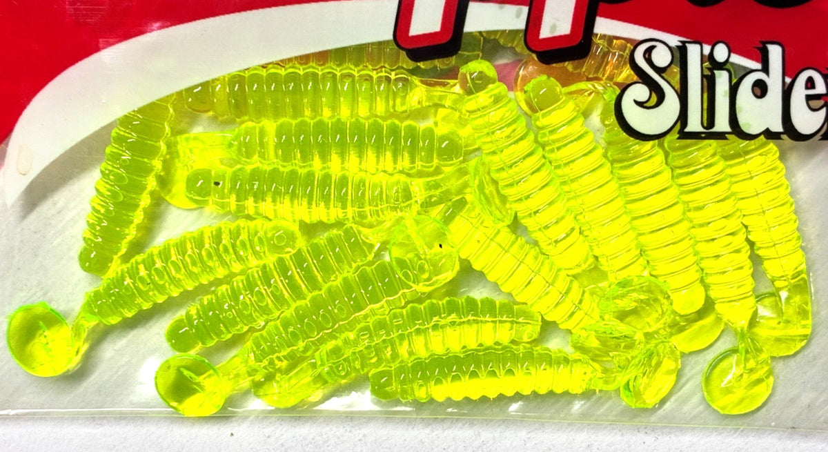 Fishing Bait Set - Charlie Brewer Slider Worms and Grubs, 40 Total