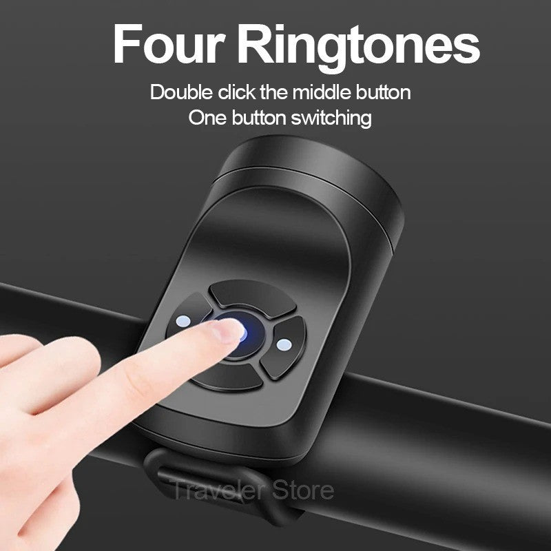 Super Loud Bicycle Horn with USB Charge for Mountain and MTB Bikes