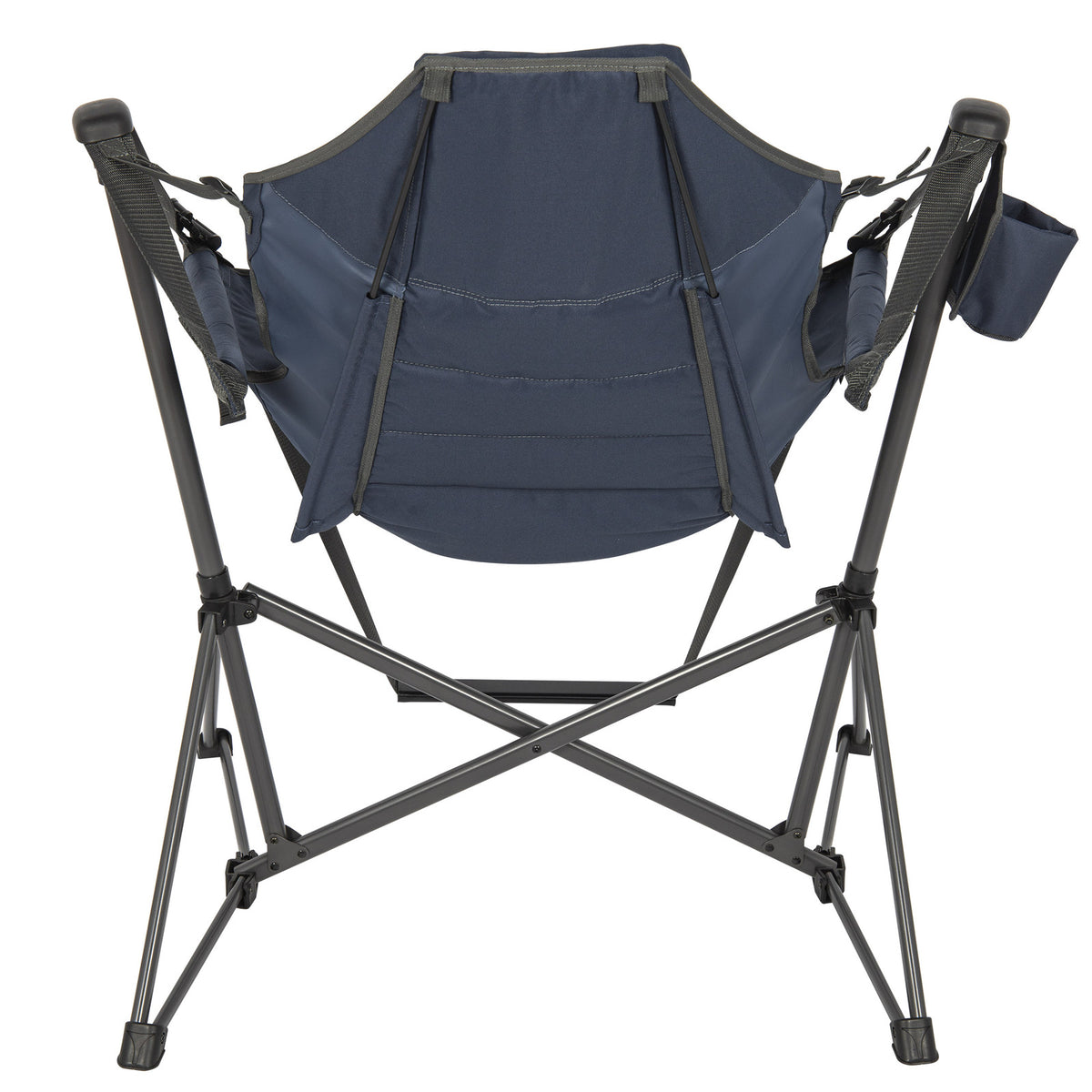 Outdoor Swing Chair with Footrest - Navy Blue Camping & Patio Furniture