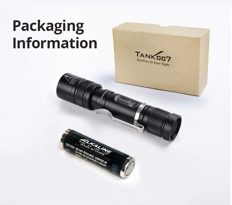 2-in-1 LED Flashlight with White & UV Black Light for Camping Detection