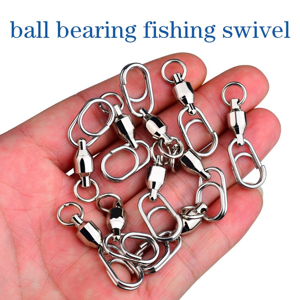 Fishing Ball Bearing Swivels with Fast Clip Snap 28-132Lb Tackle Lot