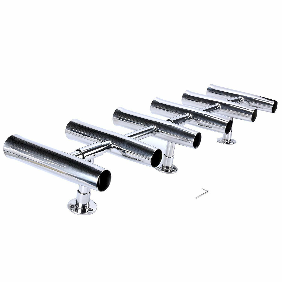 Adjustable Stainless Steel Rocket Launcher Rod Holders for Fishing Boats — 4 to 8 Tubes
