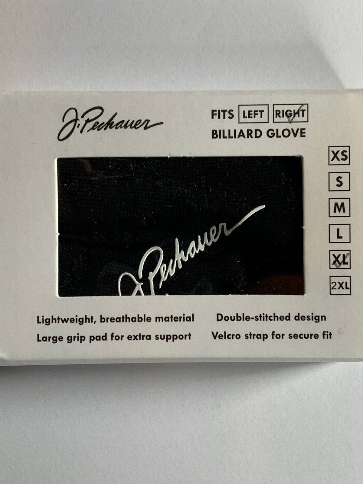 Pechauer Right Hand XL Billiard Gloves - Black