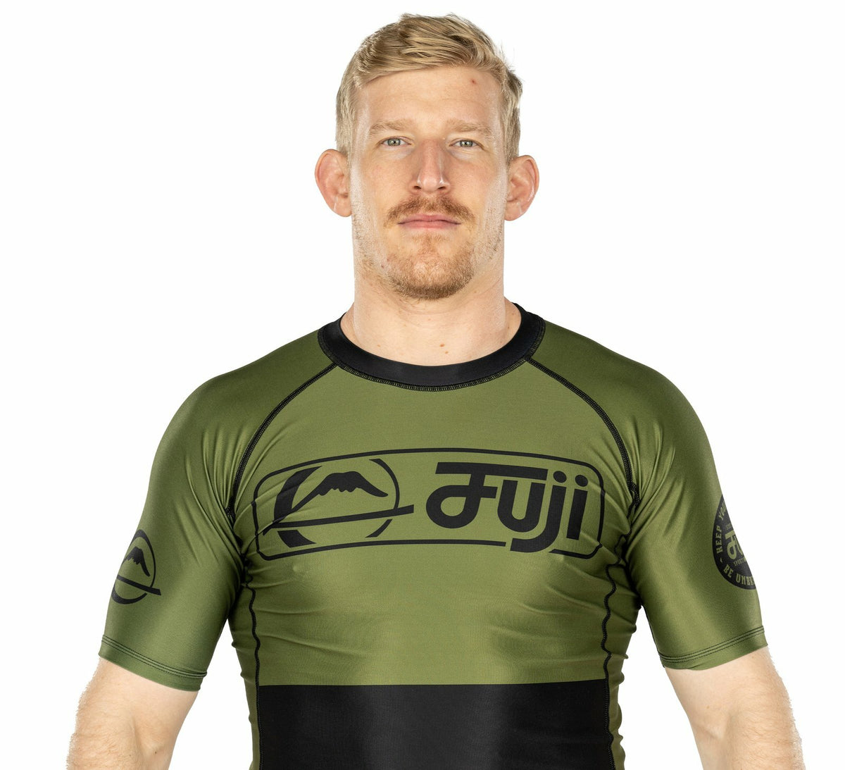 MMA Rashguard Short Sleeve Compression Top for BJJ & Training - Green
