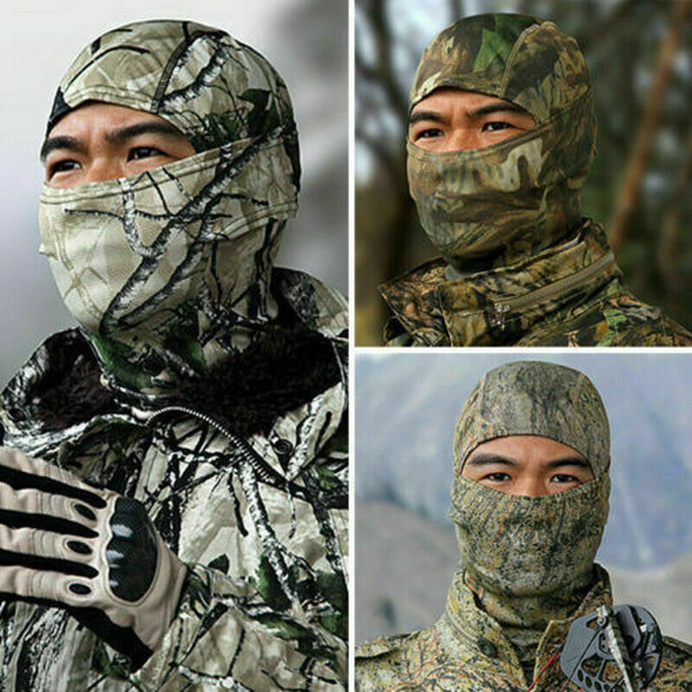 Men's Tactical Full Face Mask Outdoor Army Balaclava Breathable Helmet