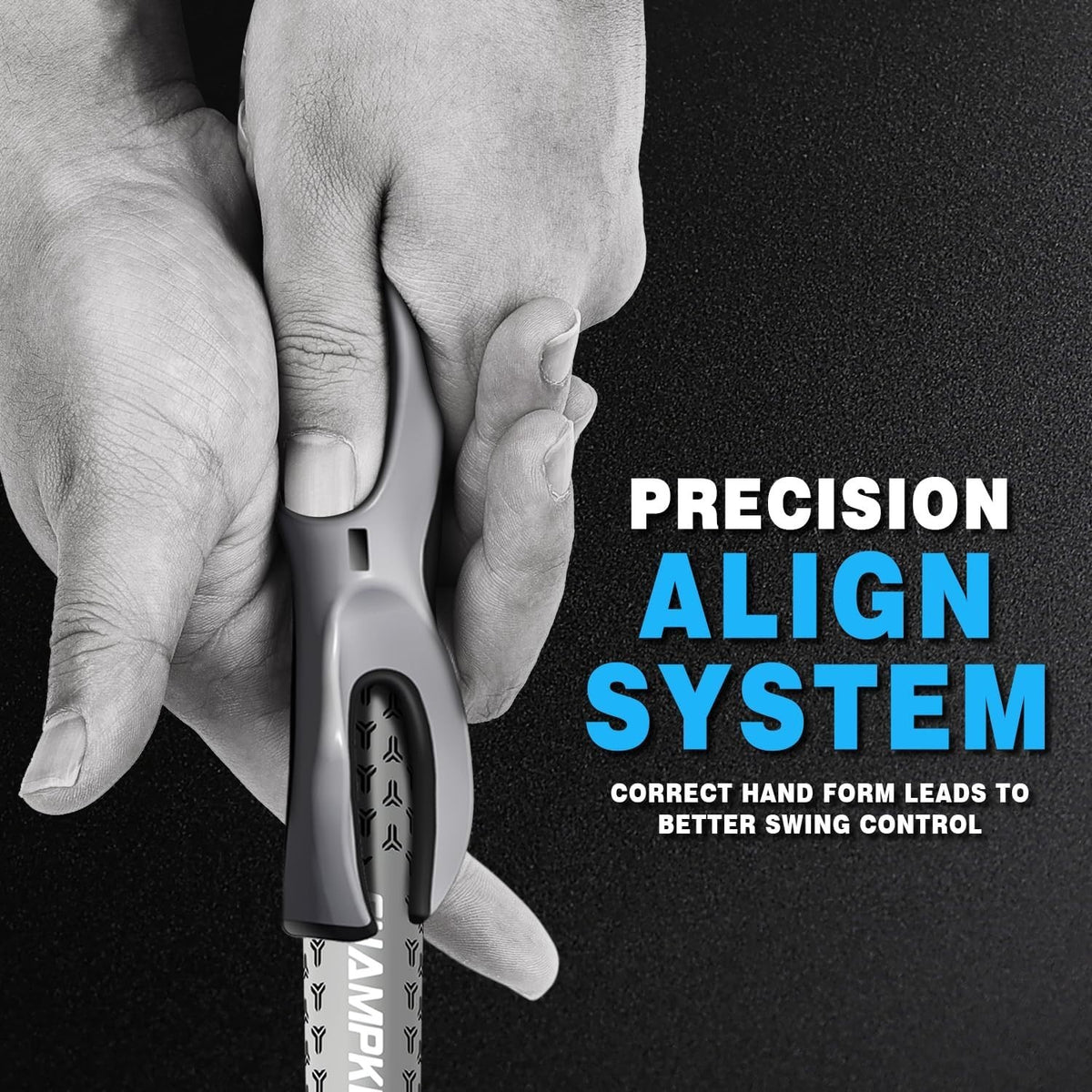 Golf Grip Trainer for Stable Swing - Improves Control & Accuracy