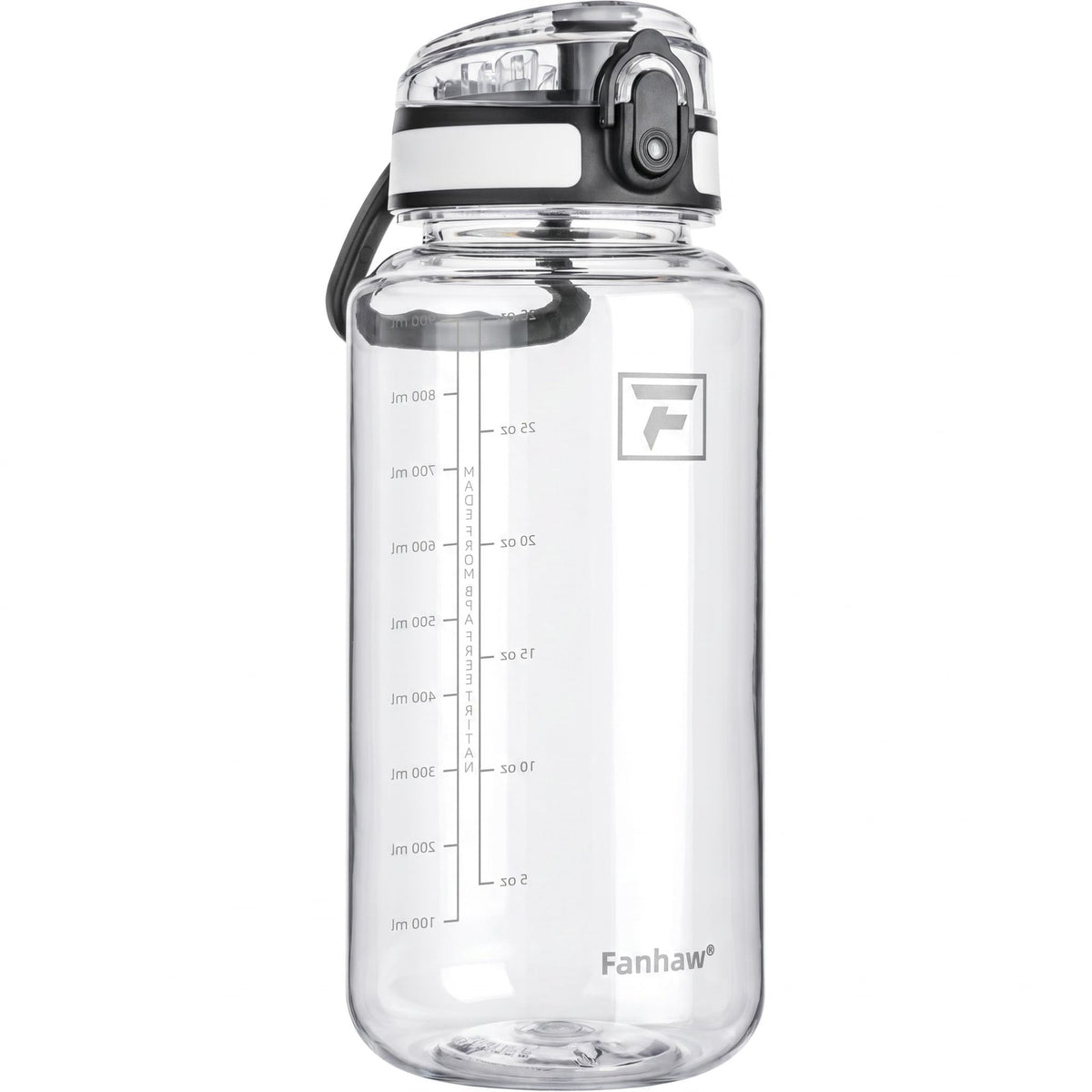 32 Oz Clear Tritan Water Bottle BPA-Free Leakproof Sports Drink Flask