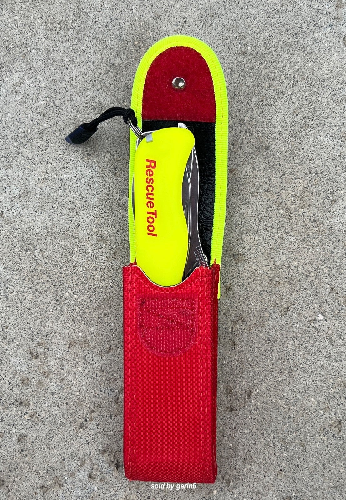 Victorinox Rescue Tool with Glow in Dark Yellow Handle, 13 Functions, with Pouch