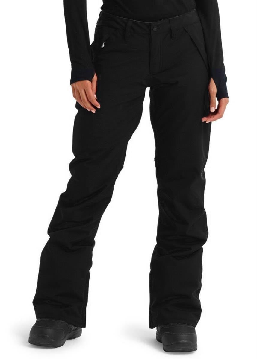Women's Insulated Snowboard Pants Waterproof Ski Snow Outerwear Black Medium