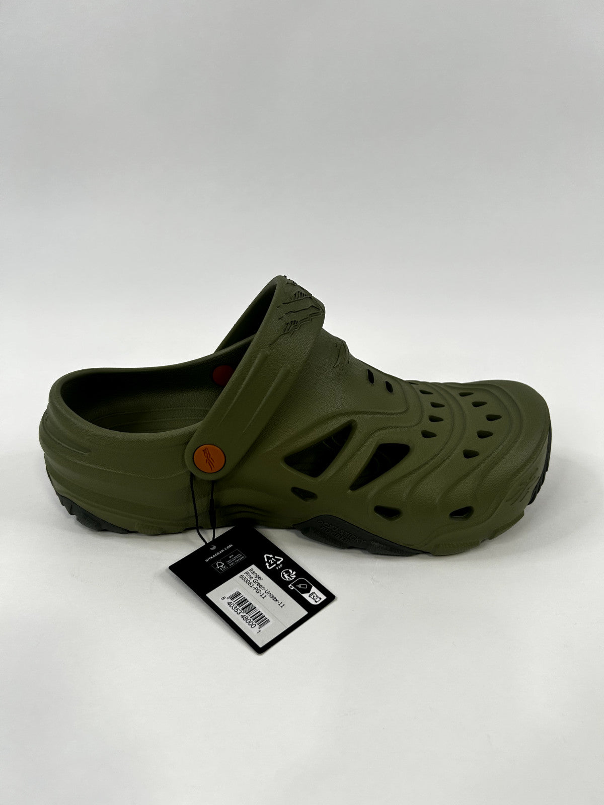 Hunting Shoes Clogs Men’s Pine Green Slip-On Rubber Footwear