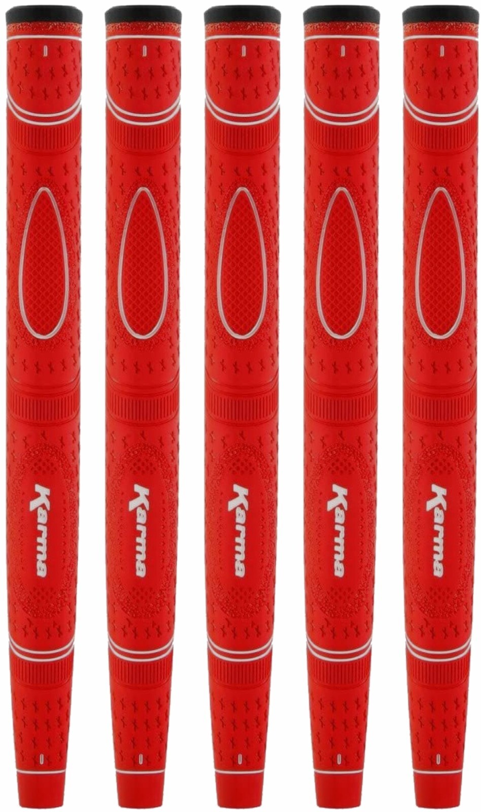 Red Putter Grip 5 Pack - Midsize Pistol Tour Style Golf Club Accessories